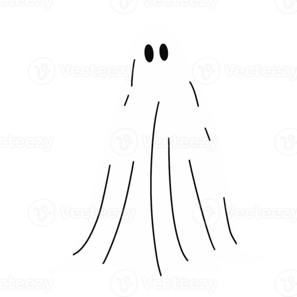 Ghost for Halloween illustration png