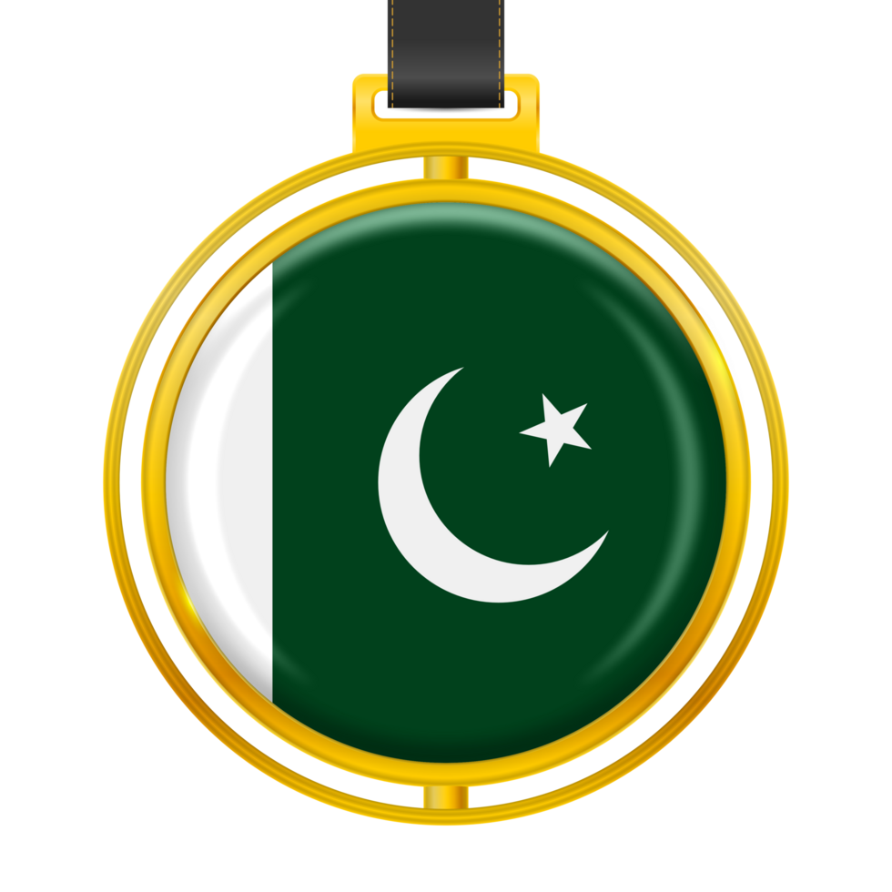 Badge with the colors of the Pakistan flag png
