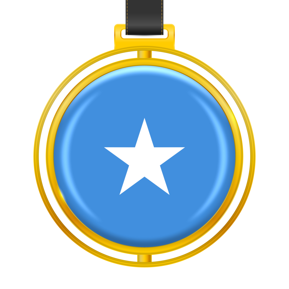Badge with the colors of the Somalia flag png