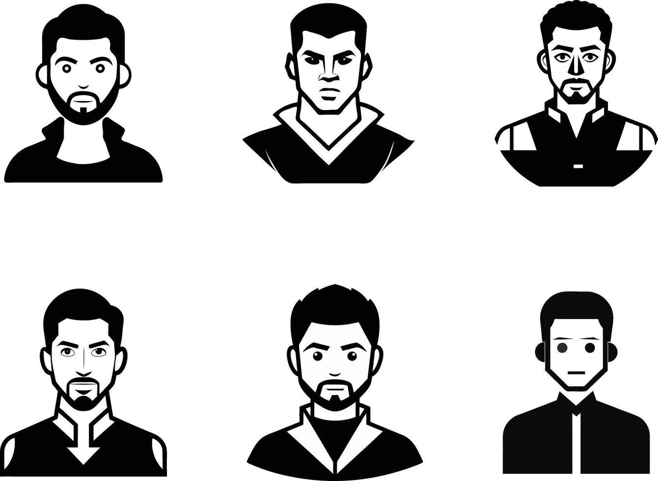 Man Icon Illustration Set.eps vector