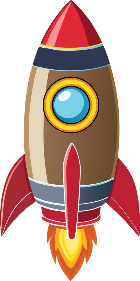 Rocket space ship launch vector