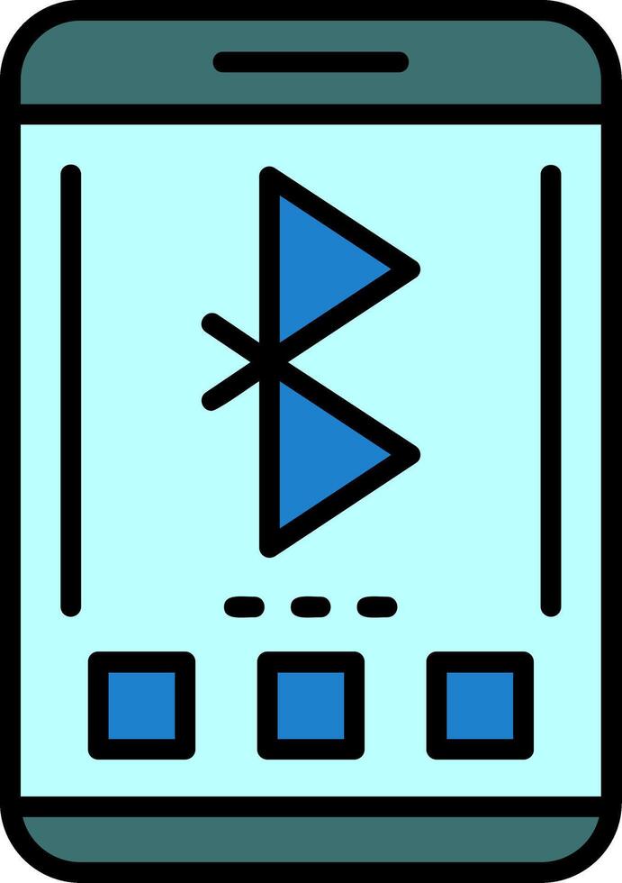Bluetooth Icon Design Symbol vector