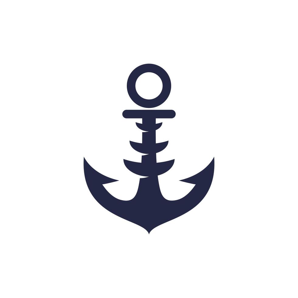 Marine logo design with modern unique style vector