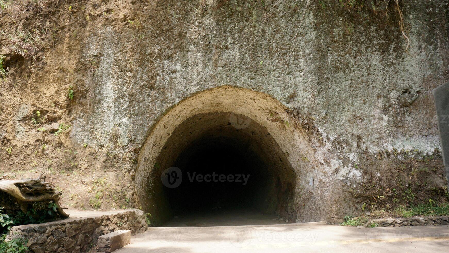 The entrance to the cave, which is located in the cave. photo