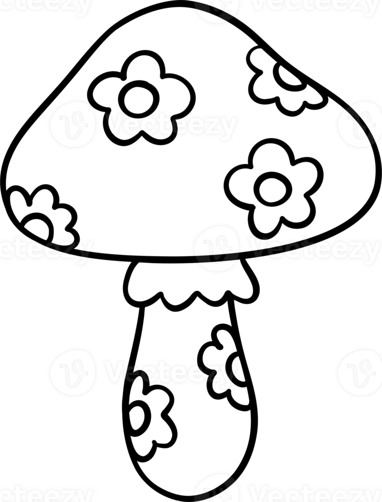 girly Halloween musroom Coquette Cartoon png