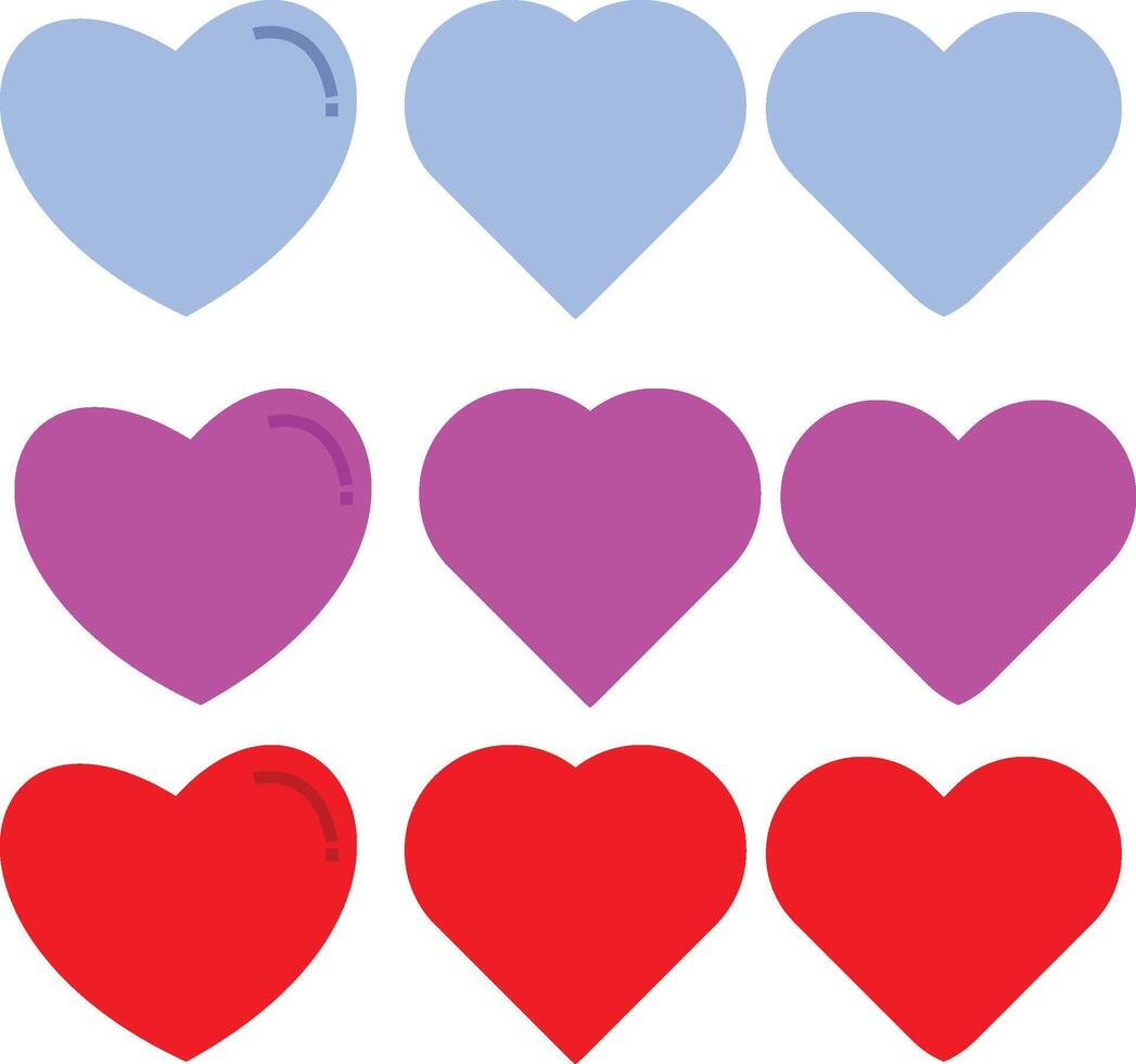 Heart elements Design vector
