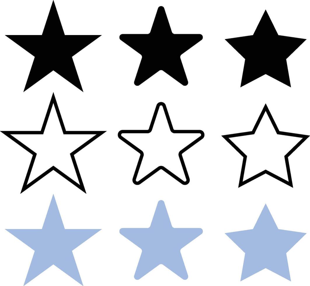 Star elements design vector