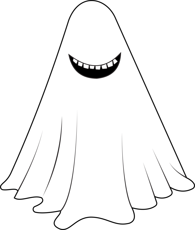 Cute scary Ghost Halloween png
