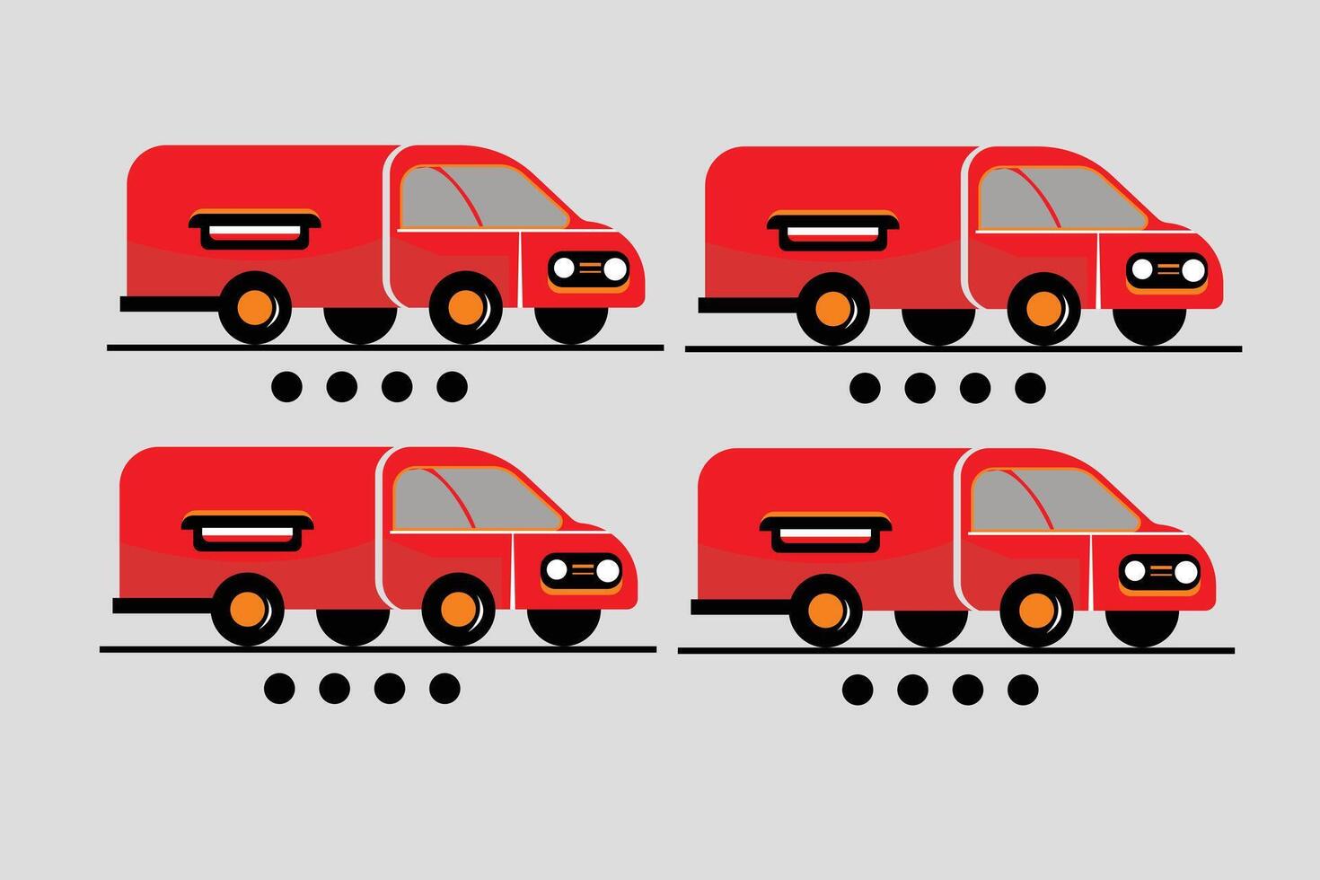 DElevery truck logo design vector