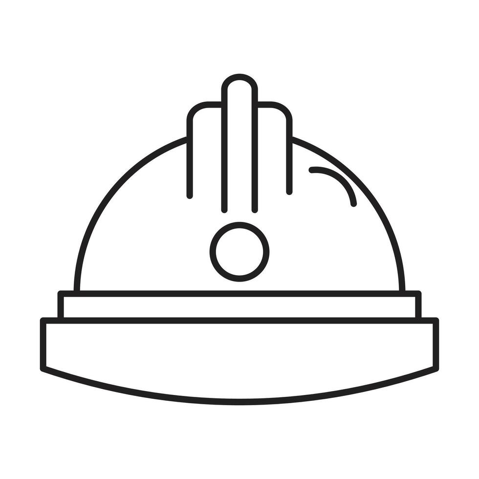 construction helmet icon on white background vector