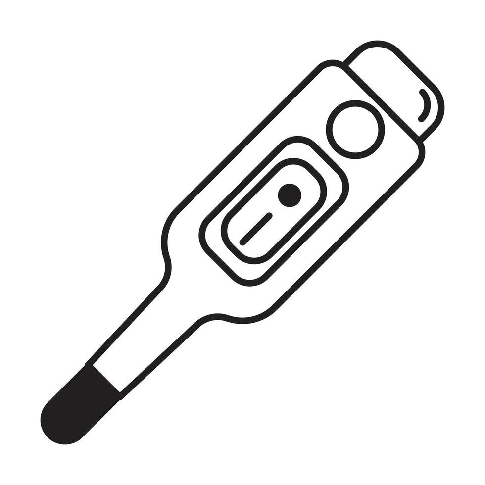 thermometer icon on white background vector
