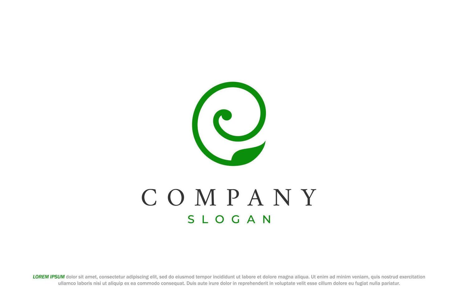 letter e leaf and nature logo vector