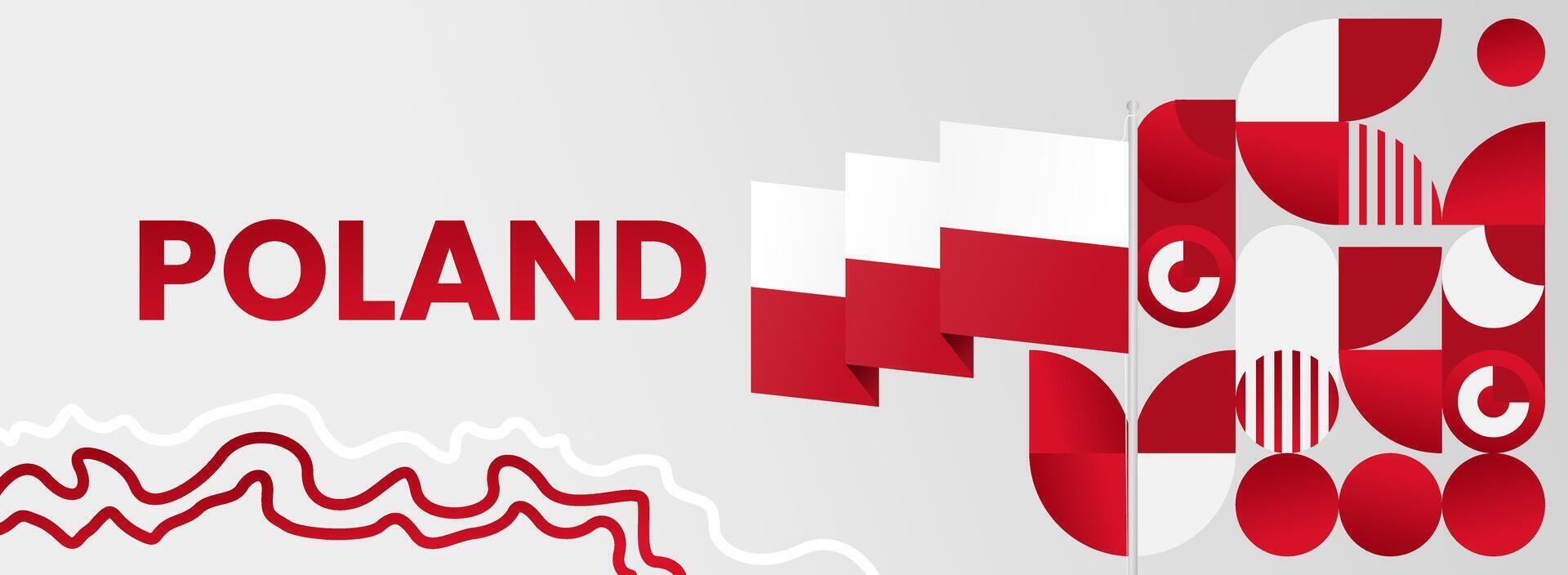 Poland National Day is celebrated with a strong sense of national pride and unity, reflecting the country rich cultural heritage. vector