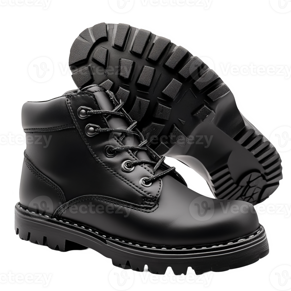 safety shoe black work boots transparent background png