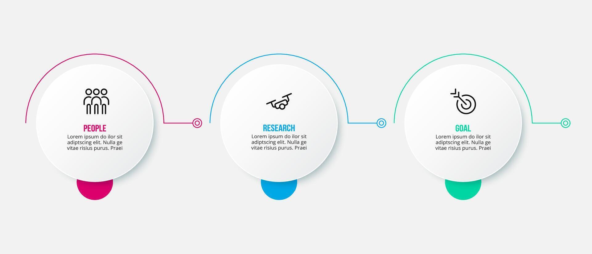 Timeline circle infographic. vector