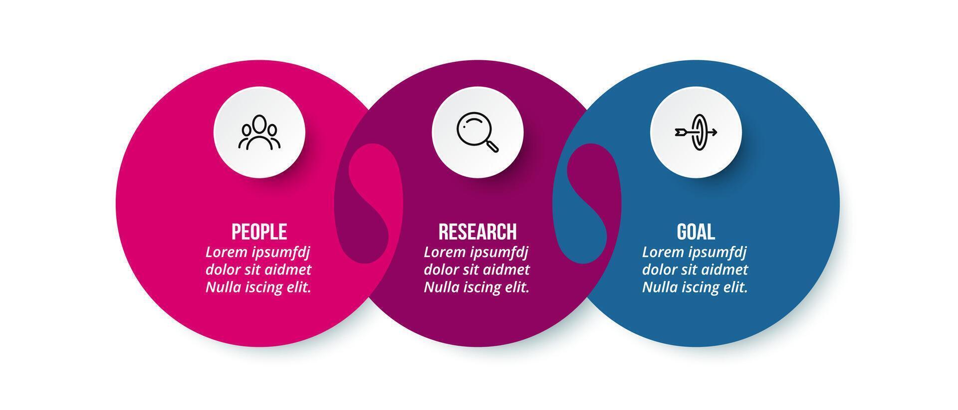 Circle timeline infographic. vector