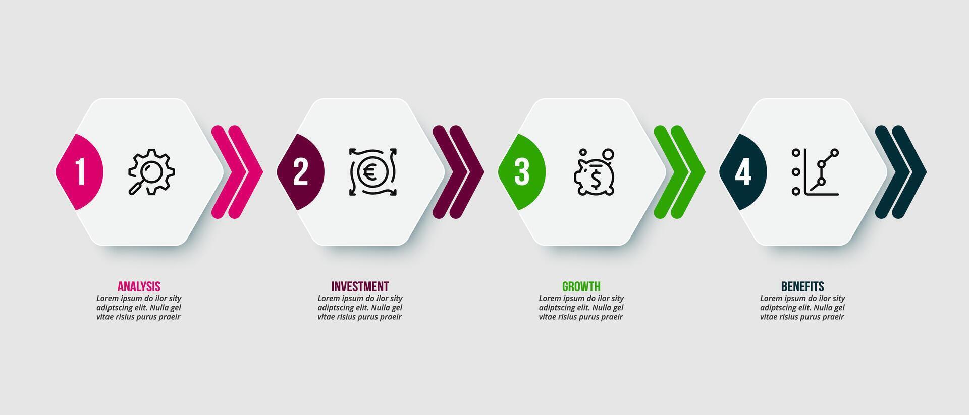 Timeline infographic design. vector