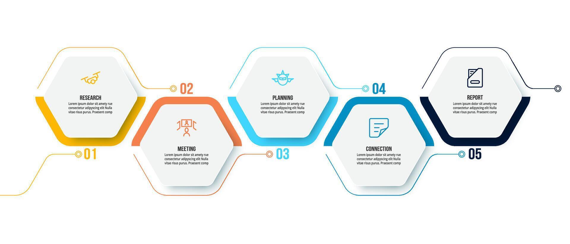 Timeline infographic template. vector