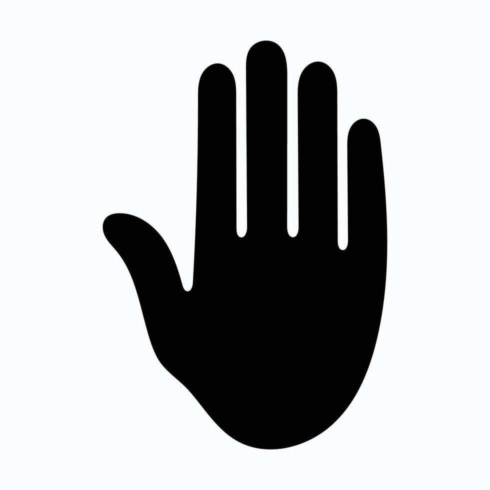 hand icon silhouette illustration, stylish and versatile hand designs vector