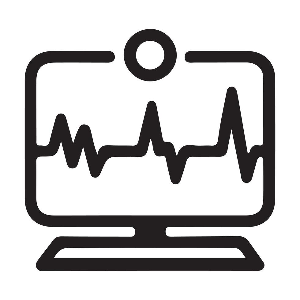 illustration of a heart meter vector
