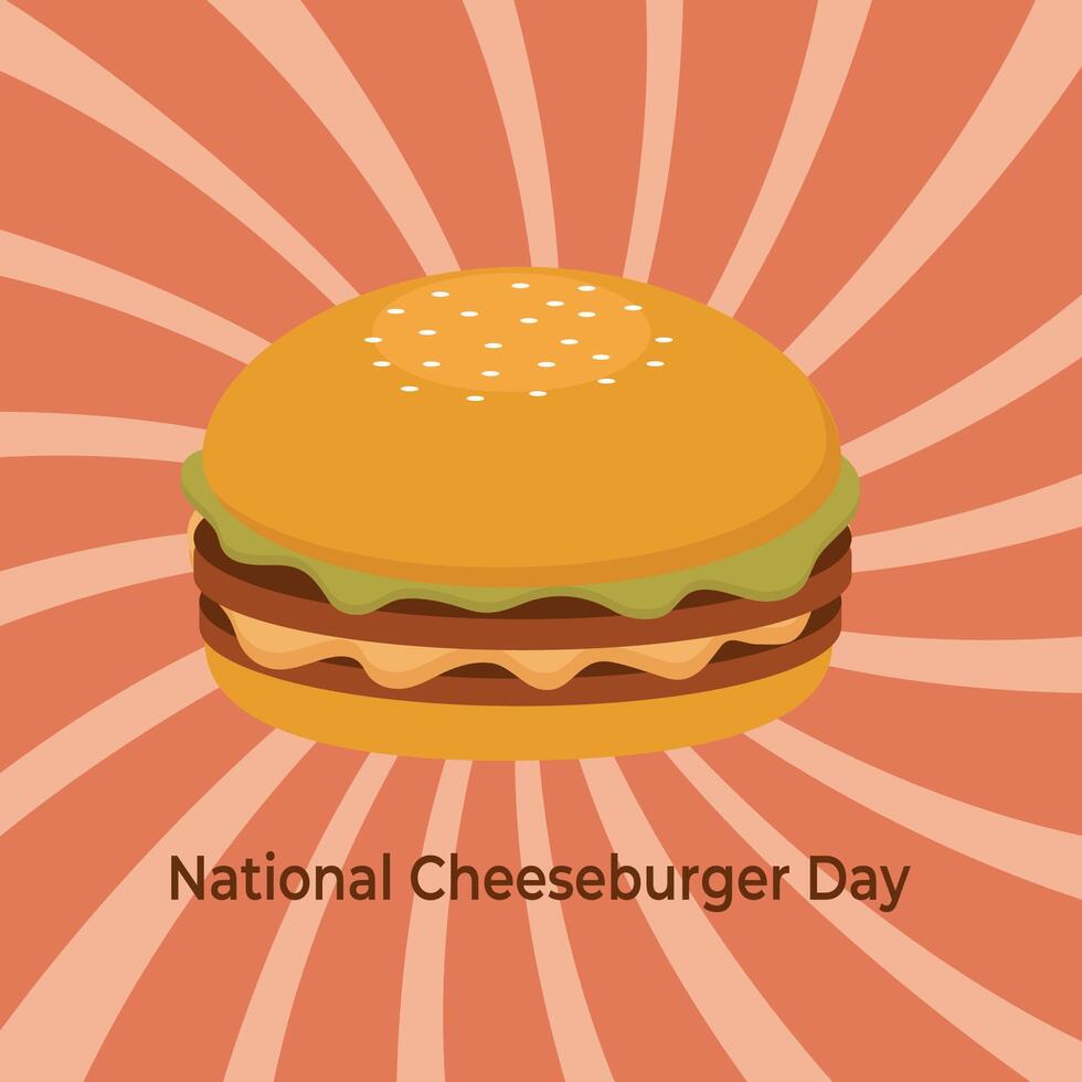 National Cheeseburger Day event banner. design template. vector