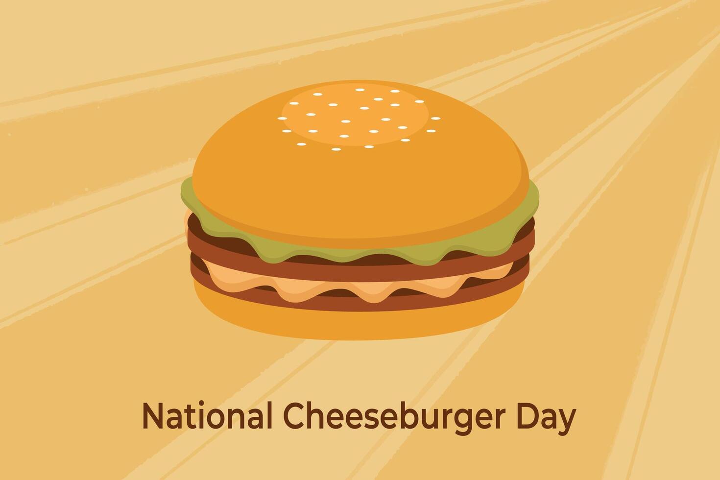 National Cheeseburger Day event banner. design template. vector