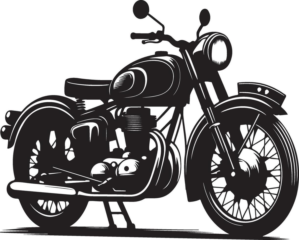 a silhouette of a motorcycle illustration vector