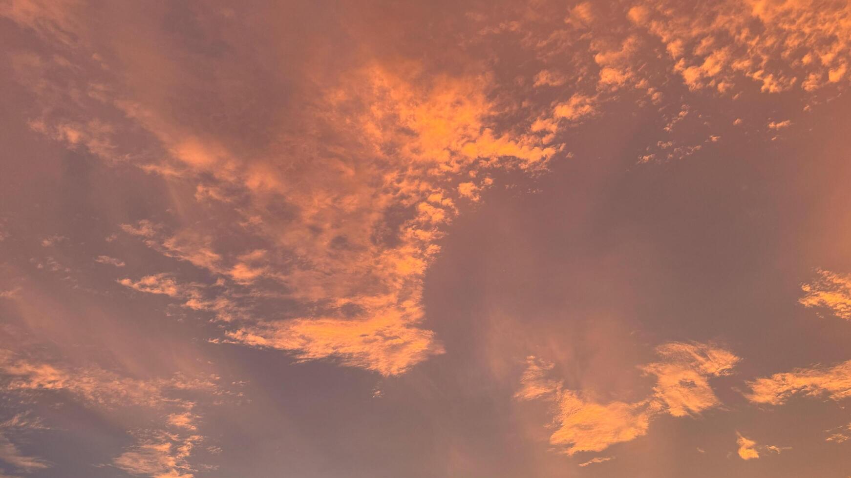 The clouds on sky when the storm is coming. photo