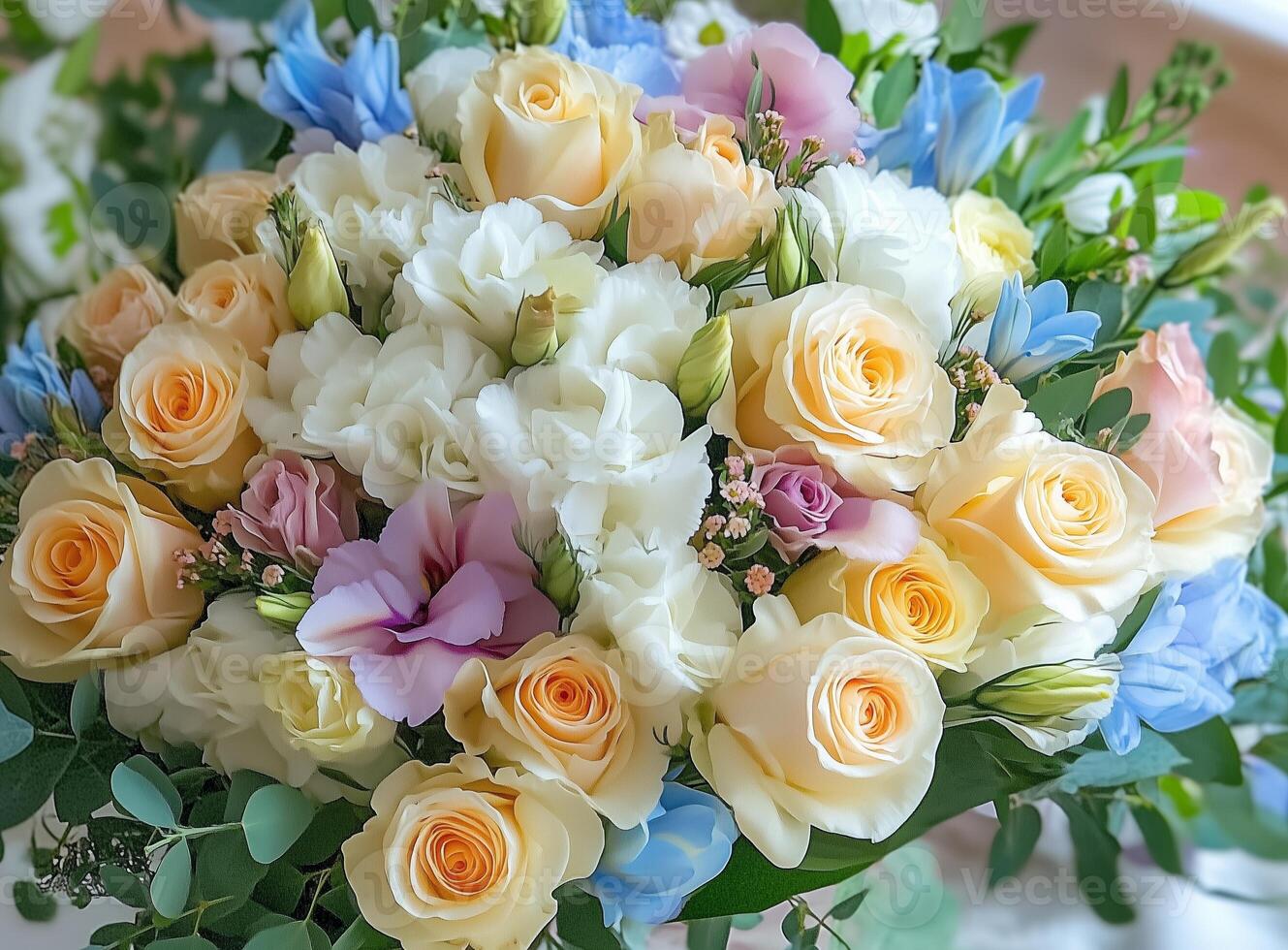 A Stunning Display of Colorful Flowers in Full Bloom photo