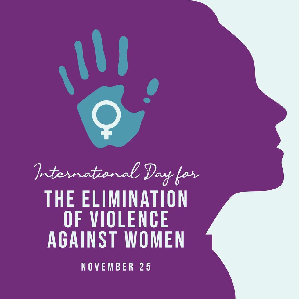 International Day for the Elimination of Violence against Women design template good for celebration usage. flat design. eps 10. vector
