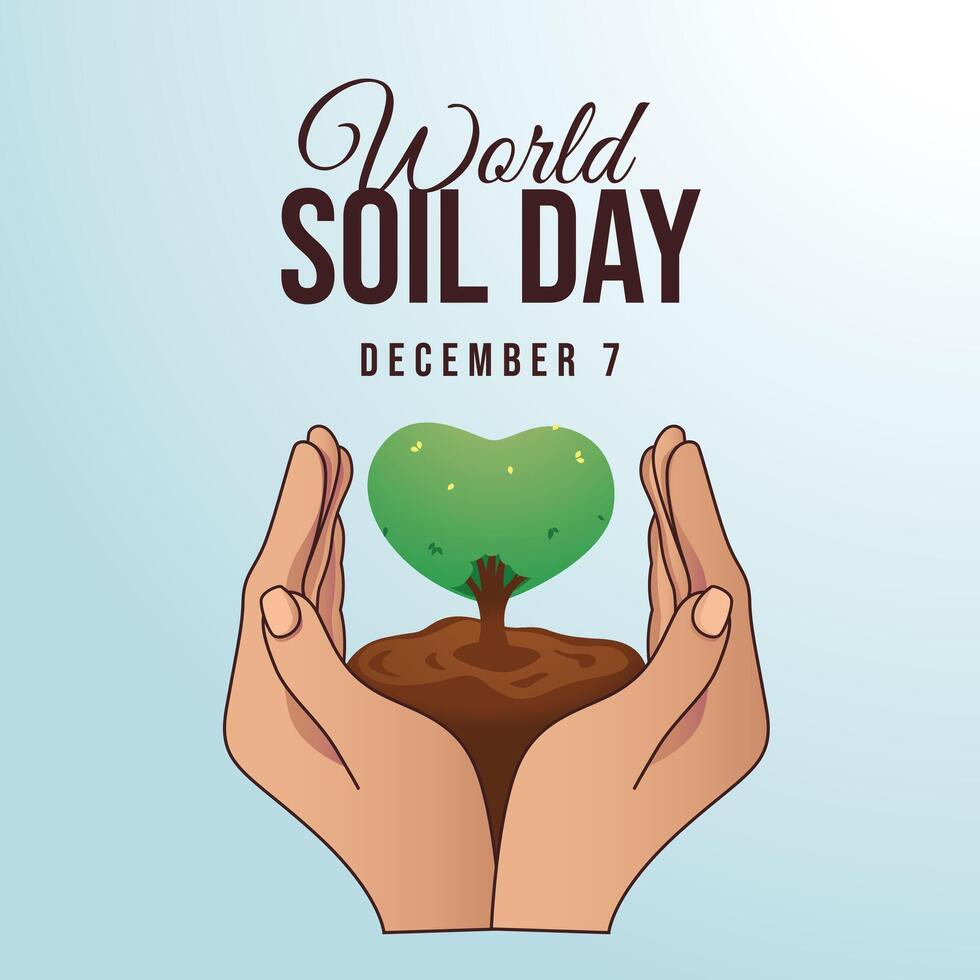 World Soil Day design template good for celebration usage. World Soil Day design. flat design. eps 10. vector
