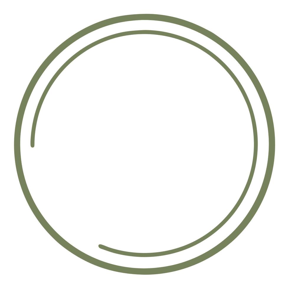 Simple Circle Continuous Line with Modern Font - Brand Name Design vector