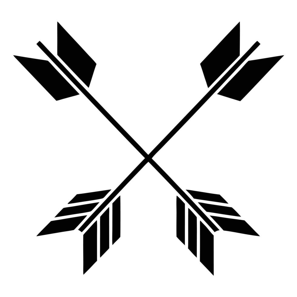 Symmetrical Arrows Geometric Shape with Minimalist Text vector