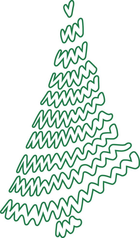Christmas tree decoration for the holiday. vector