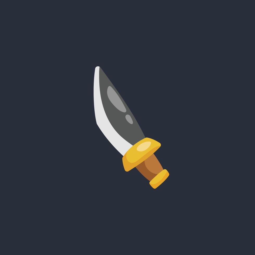 mini knife in flat design. vector