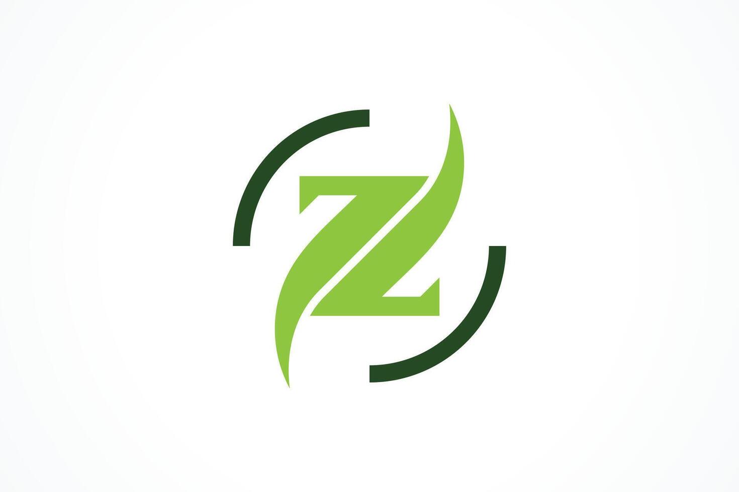 circular Initial z logo design Element vector