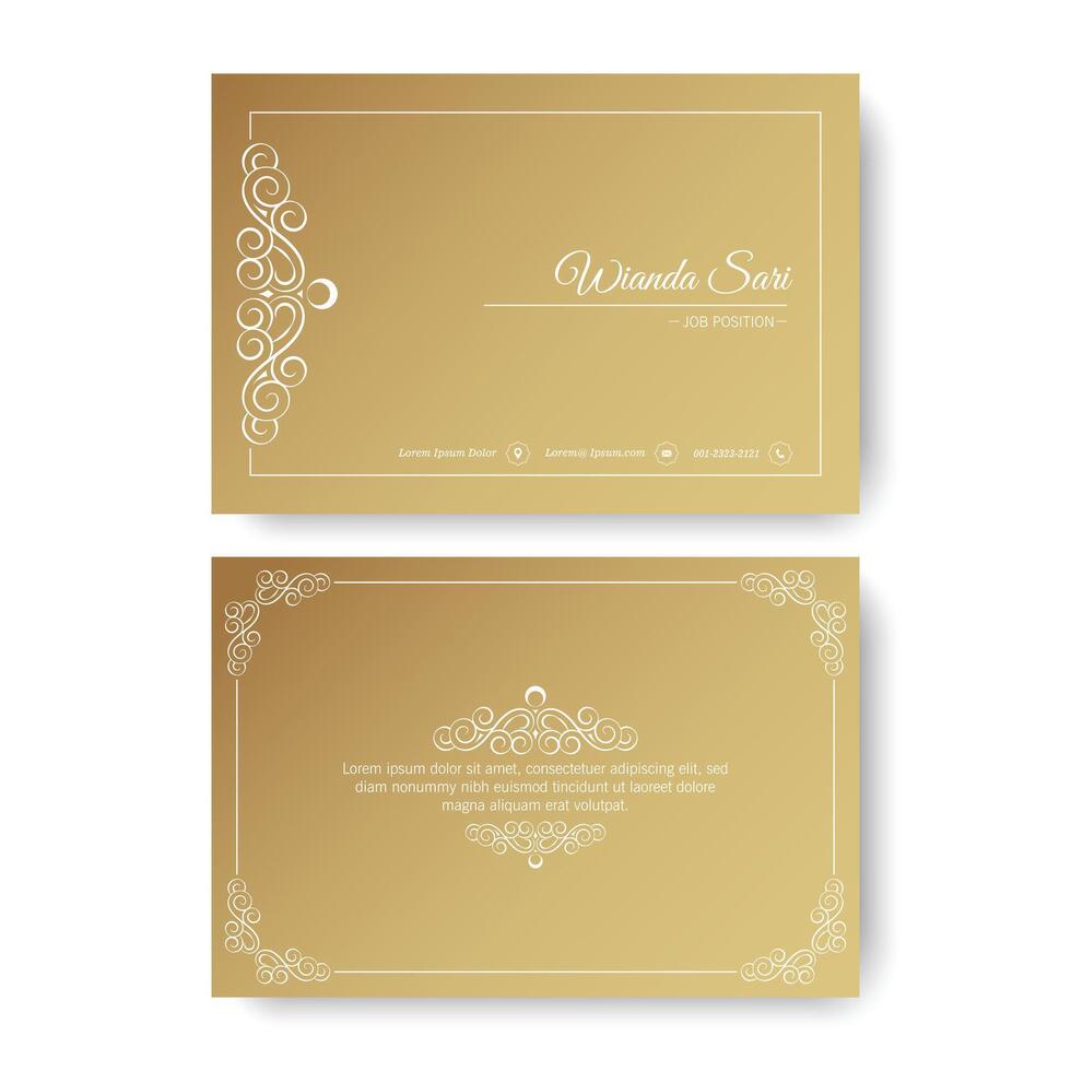 Luxury Gold ornamental logos and business cards template vector