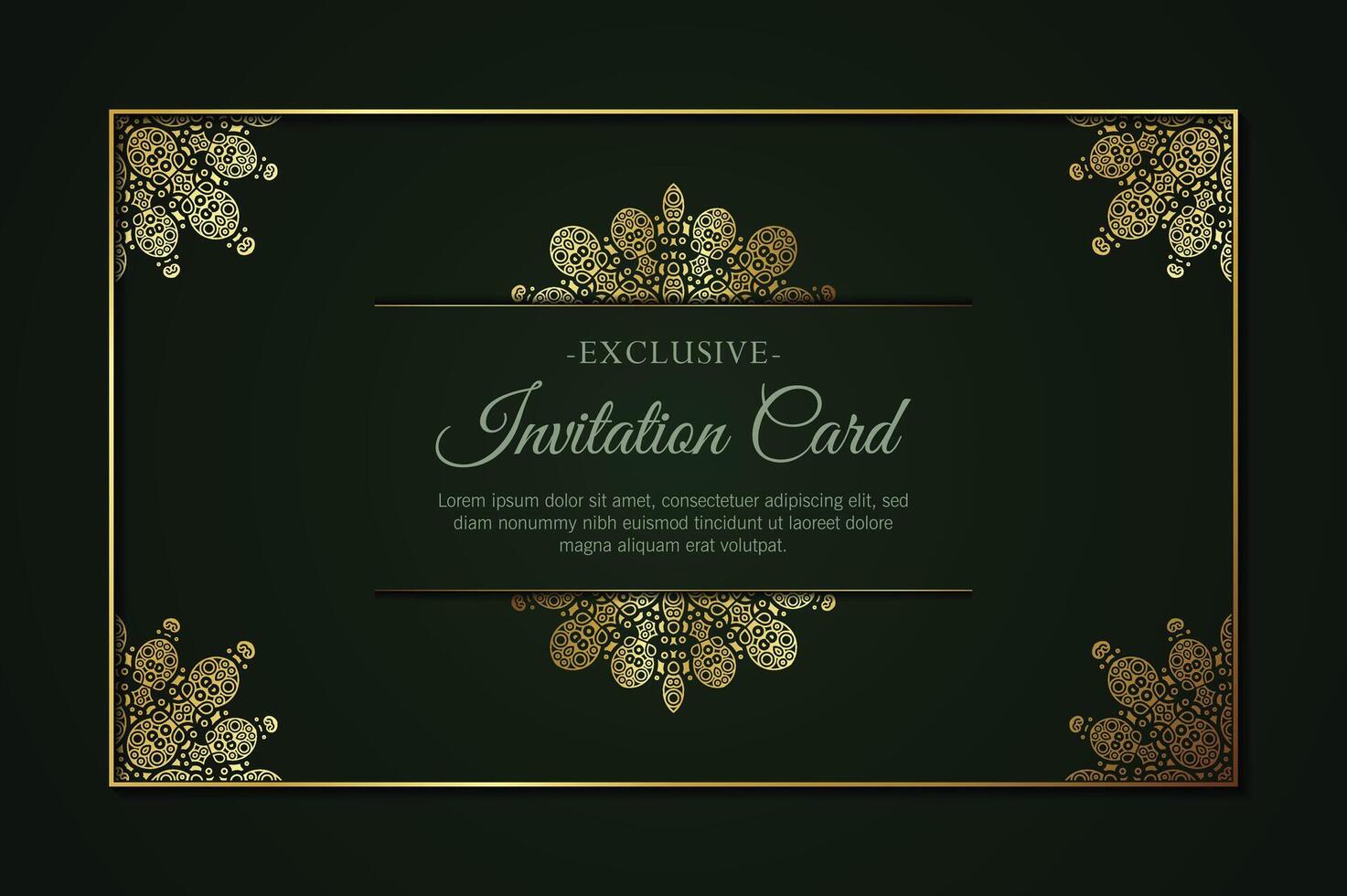 luxury invitation background style ornamental pattern vector