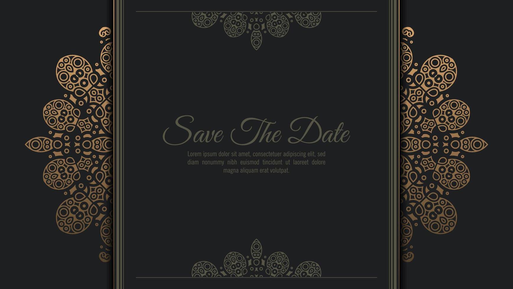 luxury invitation background style ornamental pattern vector