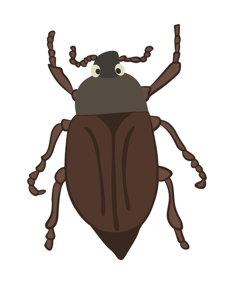 Illustration of a roach on a white background. vector