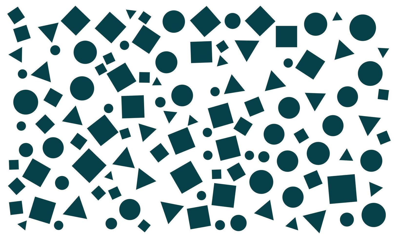 A large number of black and white geometric shapes vector