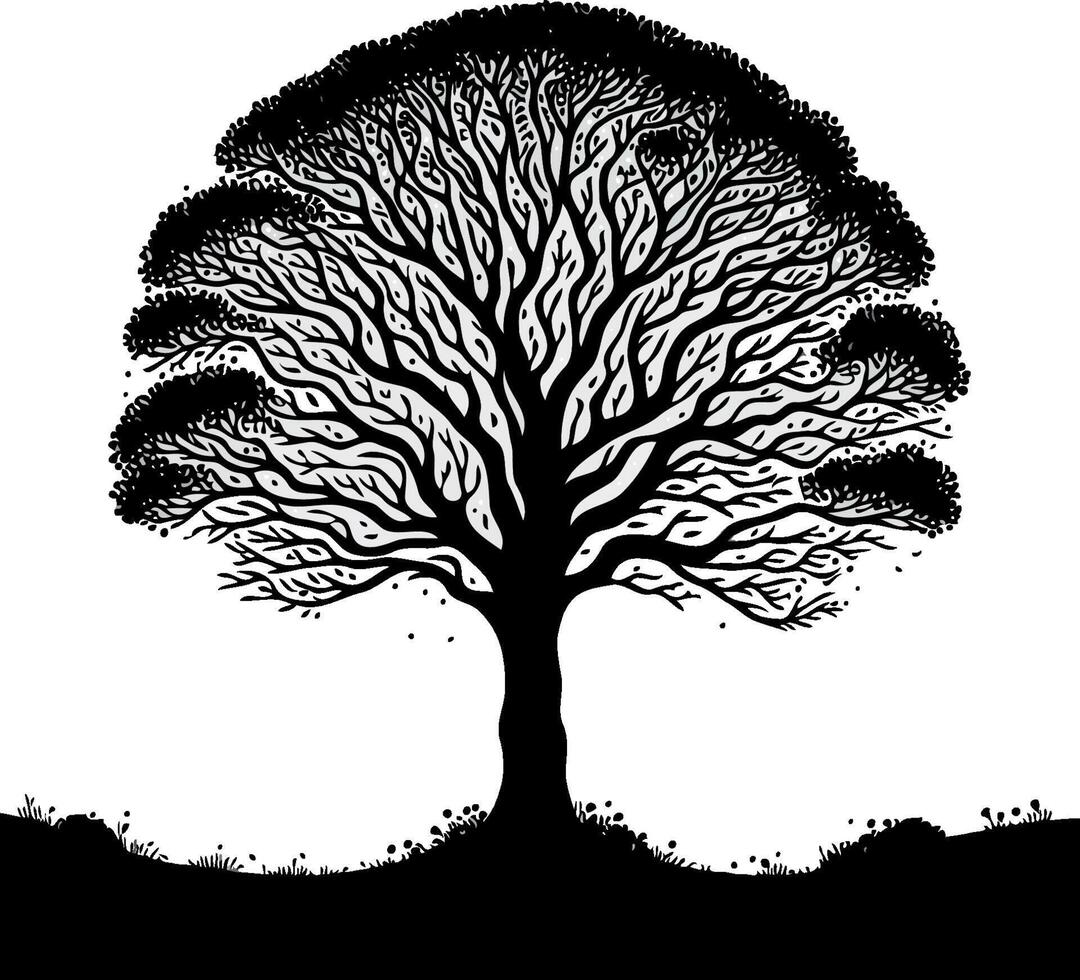 tree awesome design vector