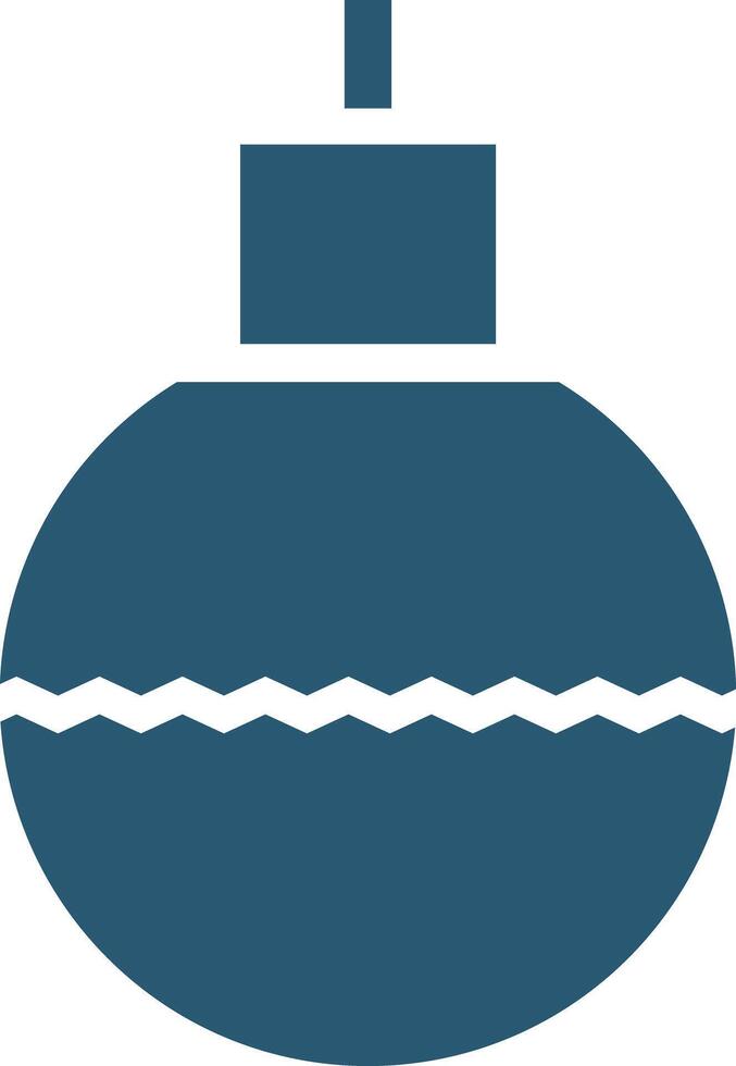 Christmas ball with ornament in Scandinavian style. vector