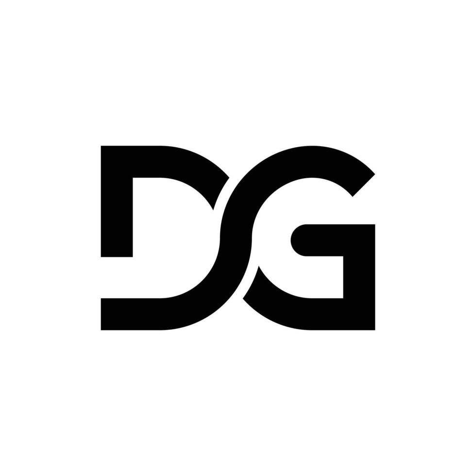 Letter Dg initial line art creative modern elegant logo vector