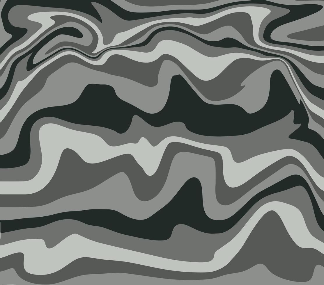 Illustration. Abstract wavy background in gray, white and black colors. vector