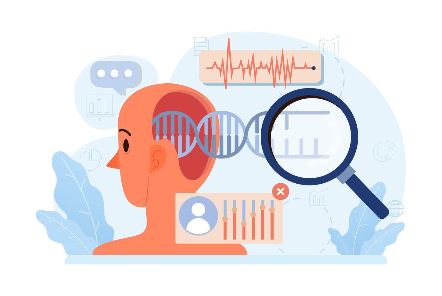 Healthtech. Innovative diagnosis and treatment methodics. Telemedicine vector