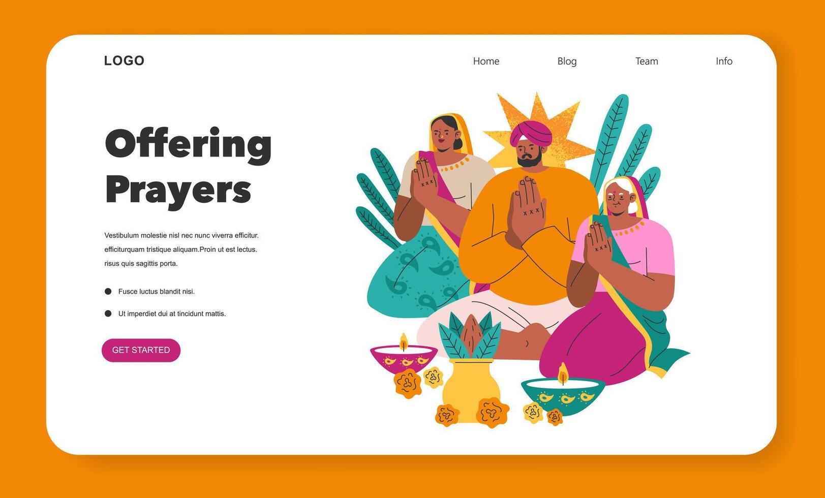 Navaratri. Flat Illustration vector