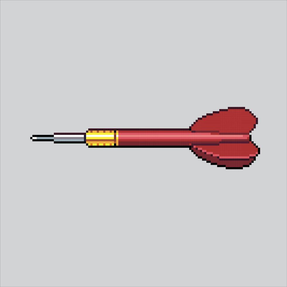 Pixel art illustration Darts. Pixelated Arrow Target. Darts Arrow Target pixelated for the pixel art game and icon for website and game. old school retro. vector