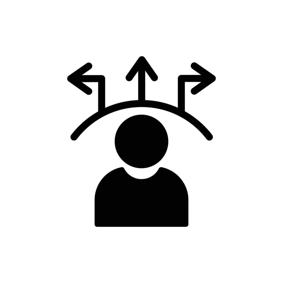 Decision icon in black color 50006120 Vector Art at Vecteezy