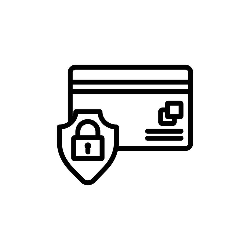 Payment security icon vector